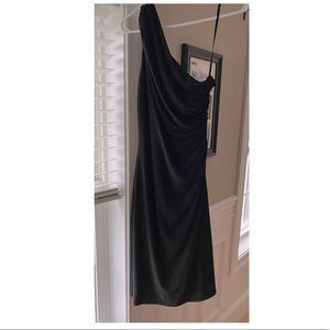 Ralph Lauren- Black One Shoulder Cocktail Dress